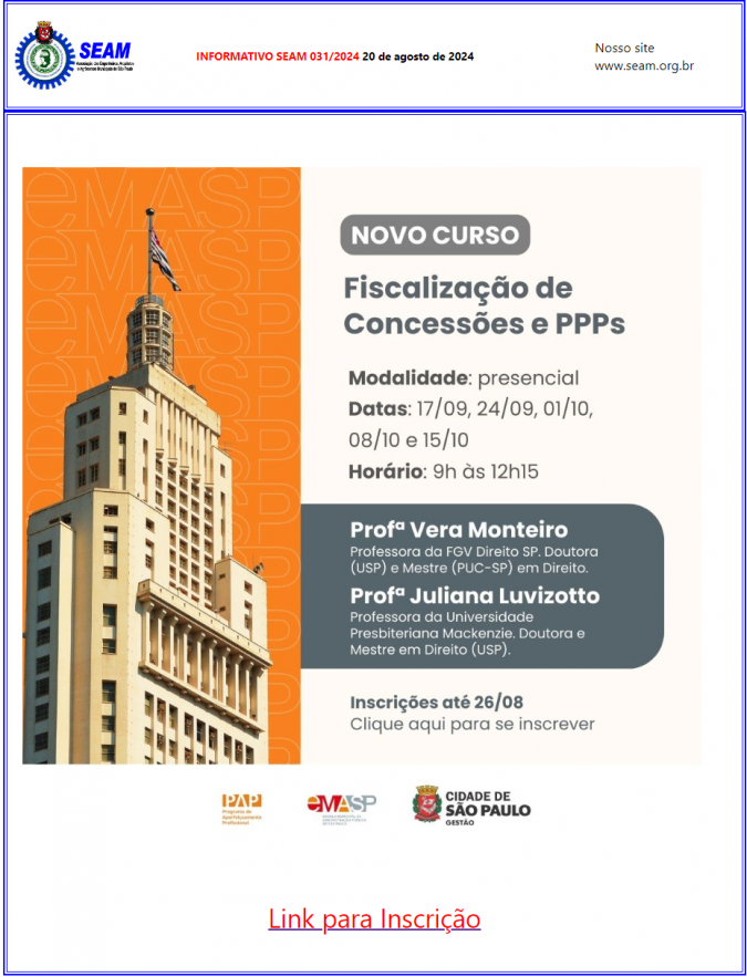 031 – Concurso Fiscalização de Concessões e PPPs